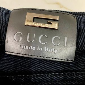 Authentic Gucci Denim Jeans waist 36 In Seam 34